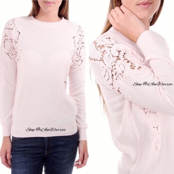 Ted Baker London lace cutout shoulder pullover crewneck sweater *shop@iamwarrior - Picture 1 of 8